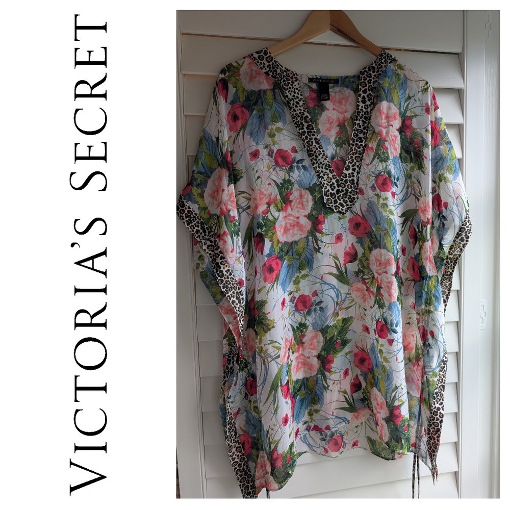 Victoria's Secret Floral And Leopard Cover-up